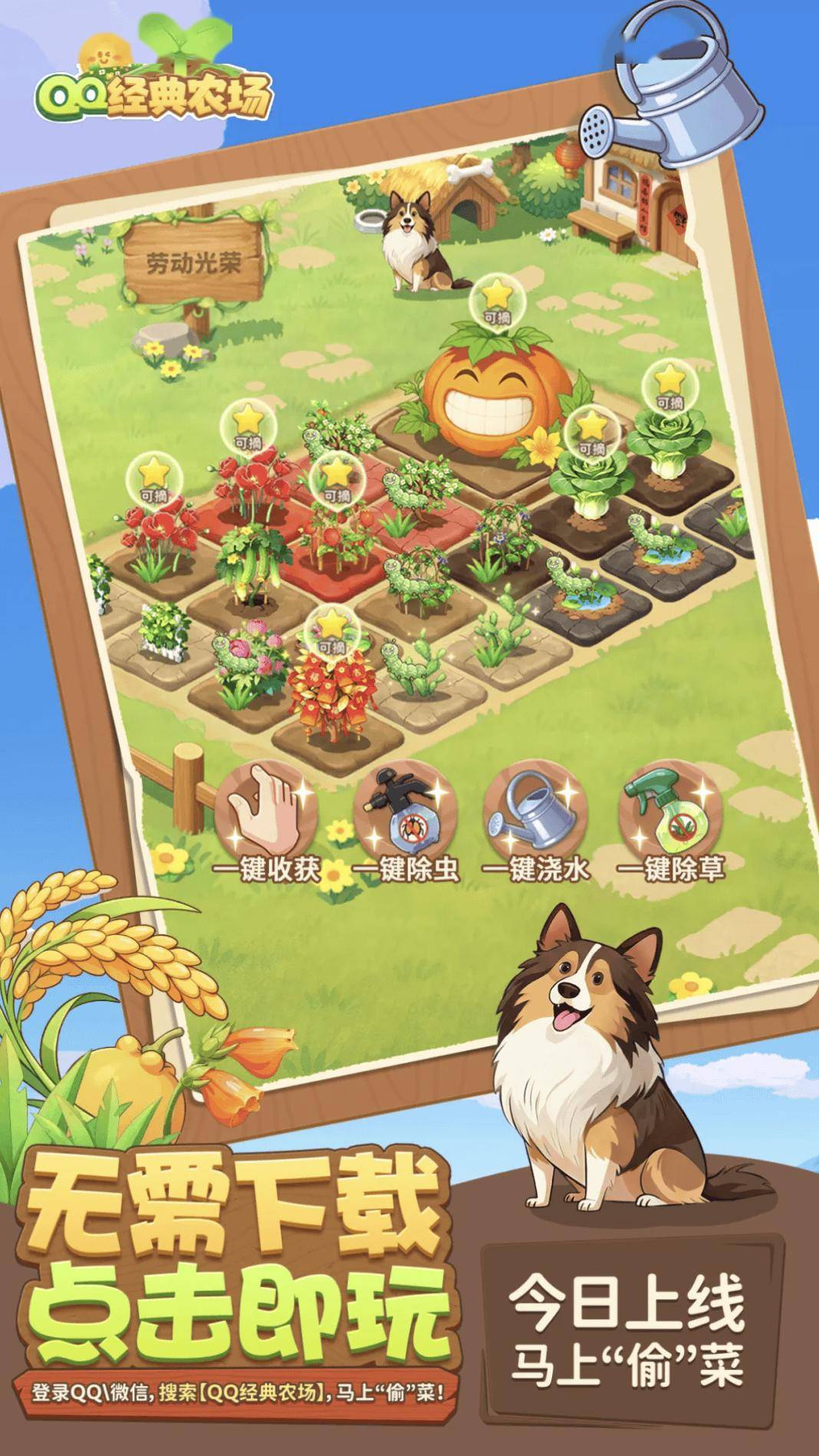 马上“偷”菜：腾讯《QQ经典农场》游戏正式回归，支持QQ/微信